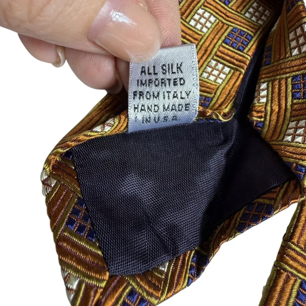 XMI Silk Tie | Imported Italian Silk | Handmade in USA | EUC
